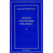 Volume 4, Leons d'conomie politique