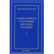 Cours complet d'conomie politique pratique en deux tomes, Volume II