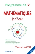 Mathmatiques - Je m'value - Programme de 5e