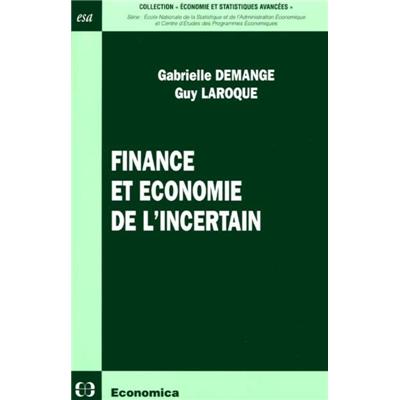 Finance et économie de l'incertain