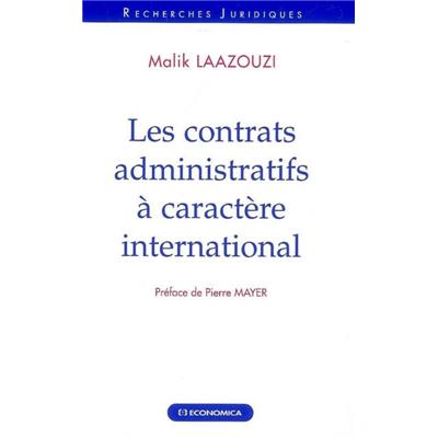 Les contrats administratifs à caractère international