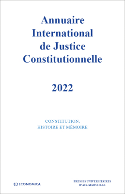 Annuaire international de justice constitutionnelle, volume XXXVIII, 2022