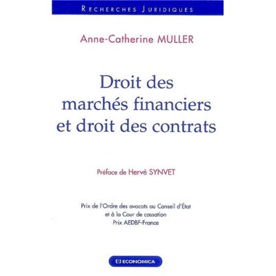 Droit des marchés financiers et contrats