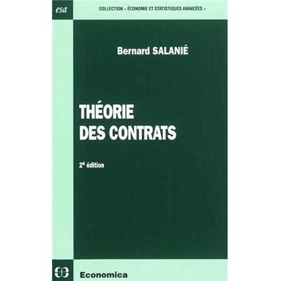 Théorie des contrats, 2e éd.