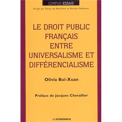 Le droit public français entre universalisme et différentialisme