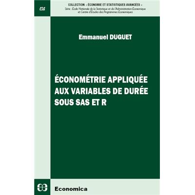 Économétrie appliquée aux variables de durée sous SAS et R