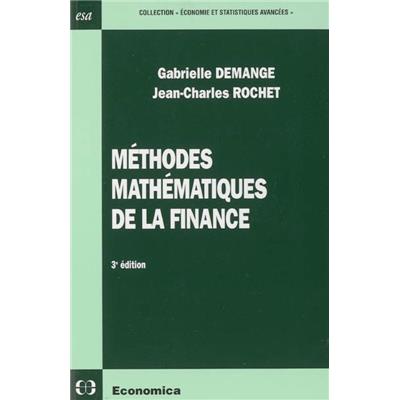 Méthodes mathématiques de la finance