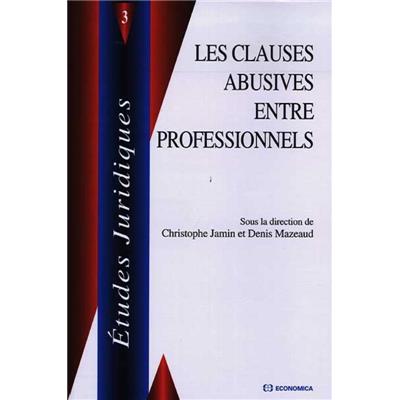 Les clauses abusives entre professionnels
