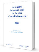 Annuaire international de justice constitutionnelle, volume XXXVIII, 2022