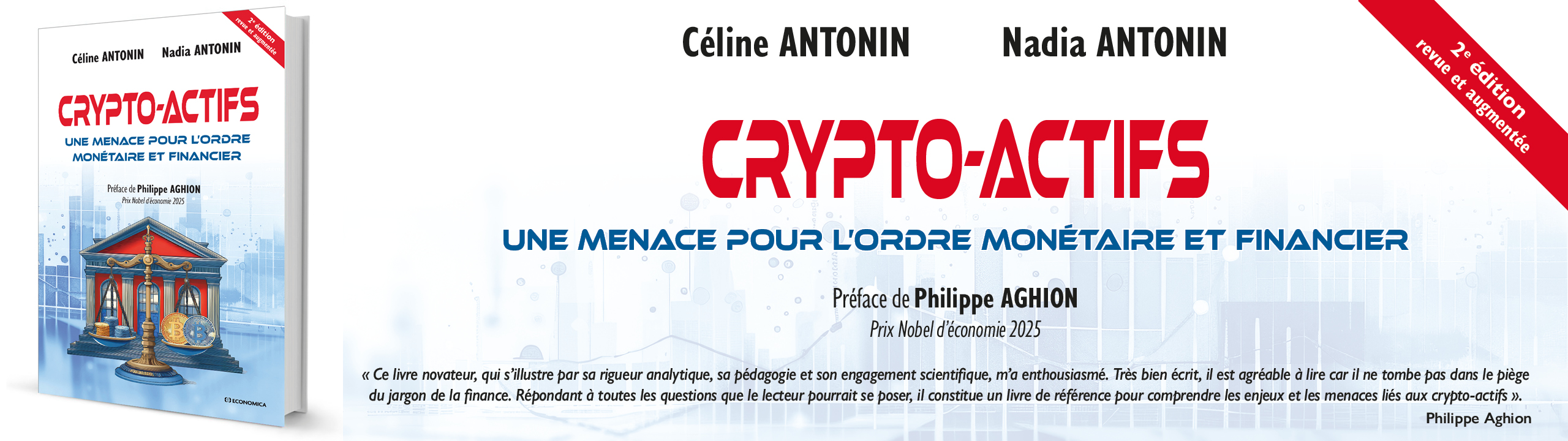 Crypto-actifs - Une menace pour l’ordre mon�taire et financier - 2e �dition - C�line Antonin & Nadia Antonin - 9782717873481