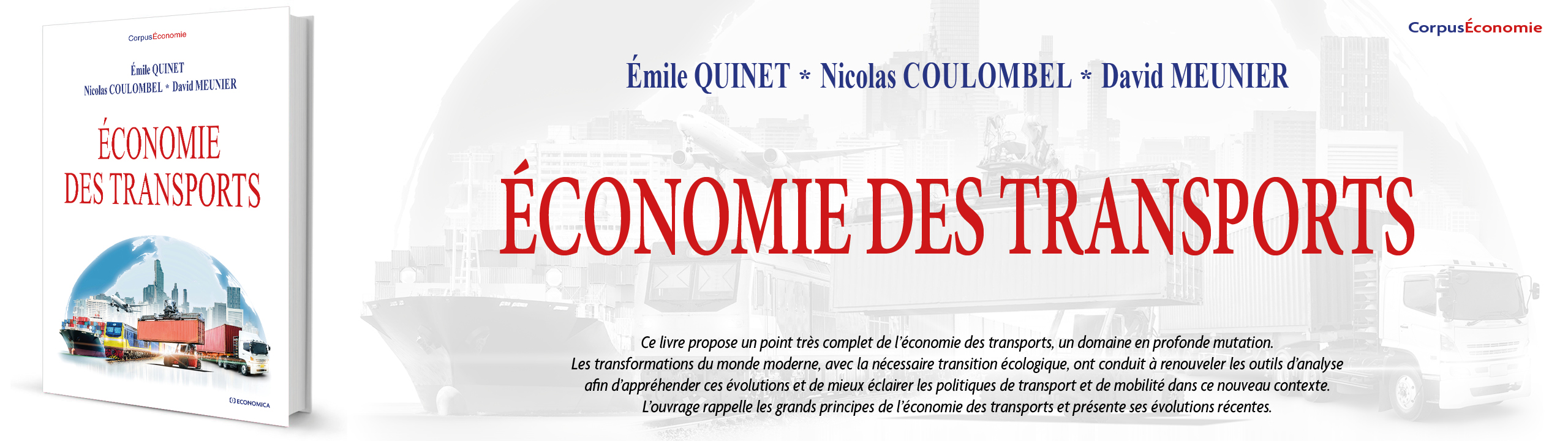 Économie des transports - 9782717872491 - Quinet, Coulombel, Meunier