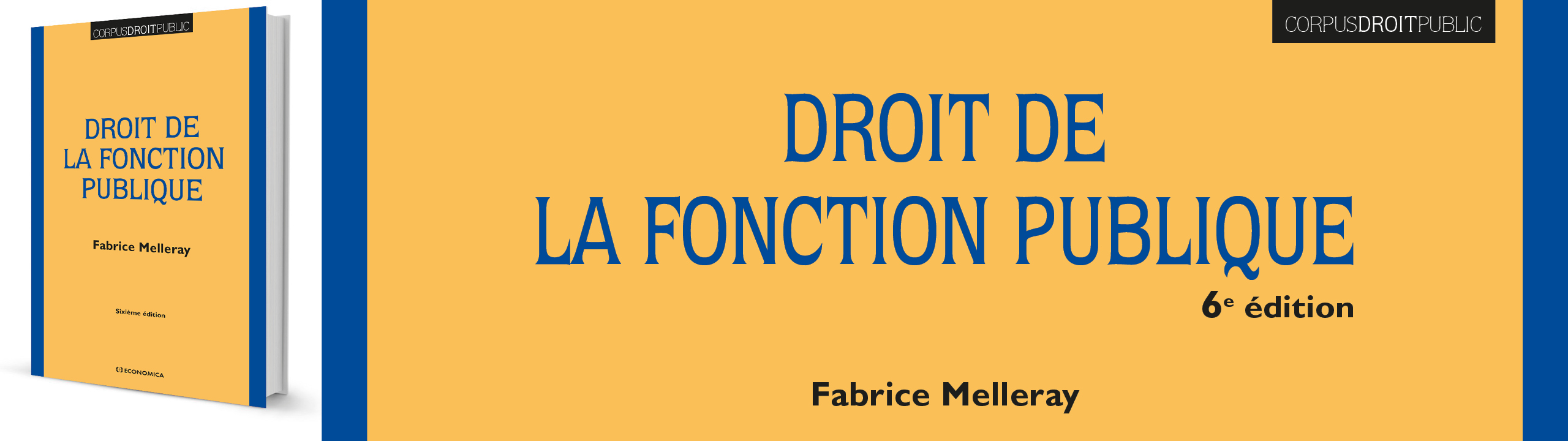 Droit de la fonction publique - 6e dition - Melleray Fabrice - 9782717873078